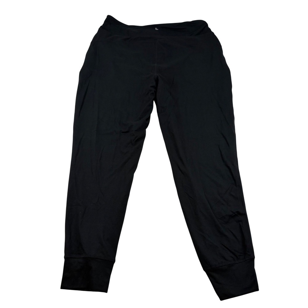 Lole Womens Black High Rise Drawstring Jogger PantsSize Large Activewear Tapered